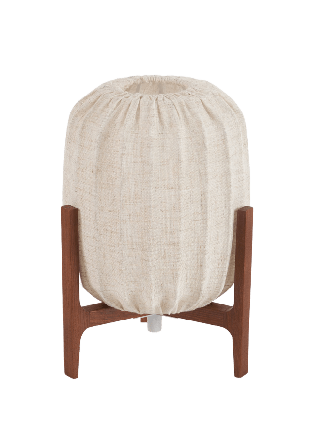 Watt&Veke Prisma Mini Dark ash / Natural Bordslampor Unisex Beige 16x16x24,5