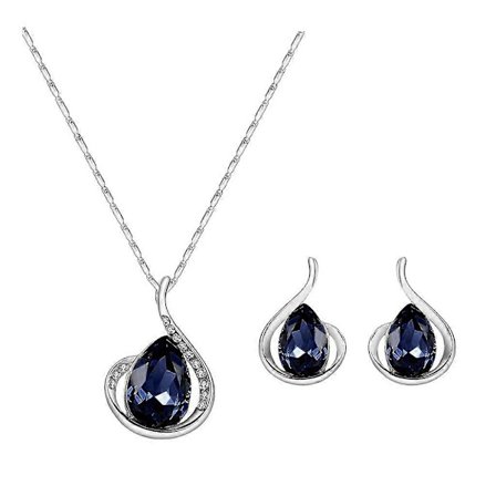 Øreringe Halskæde Sæt Skinnende Sæt Beklædningstilbehør Til Kvinder Dame Pige