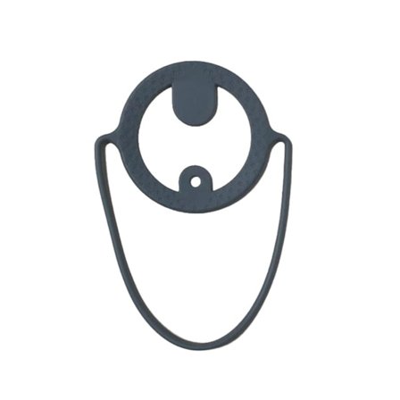 Genanvendelig Silikone Kaffeholder Bærbar Drikkeholder til Udendørs Rejser Grå