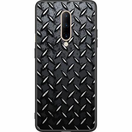Oneplus 7 Pro Svart Skal Metalliskt Mönster