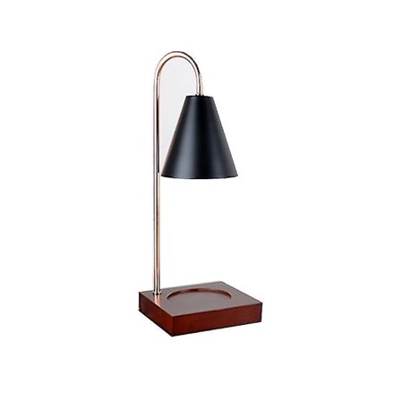 Ajastettu himmennettävä puinen vahavalaisin aromaterapia-yöpöytälamppu