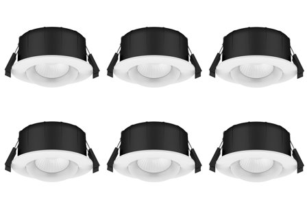 Westal WLD-R84 Downlight tilt, 8 W, vit, 6-pack 2700 K, 550 lm, Belysning