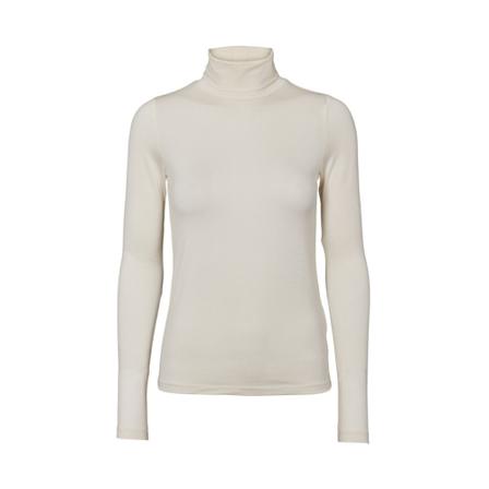 Basic Apparel Joline Turtleneck Hvid, Dame Rullekraver