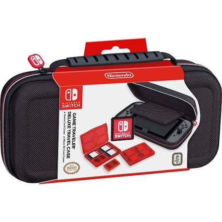 Game Traveler Nintendo Switch Deluxe OLED-fodral - Passar även Switch & Switch Lite, Svart Ballistisk Nylon, Visningsställ