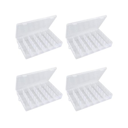 Tackle Box Organizer 18 Grids Plast Craft Box Organizer Bead Organizer Klar fiskelåda med Div