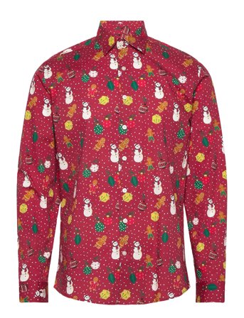 Lindbergh | Aop Christmas Shirt L/S | S
