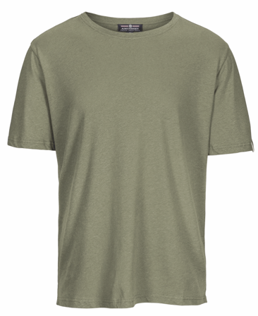 Amundsen Linen Tee Mens Olive Ash