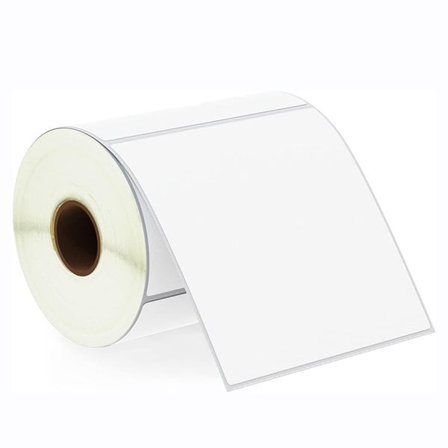 Etikettrulle för termoskrivare 100 x 100 mm – 500 etiketter per rulle