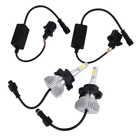 2x LED-brikker 60W 6000LM Hovedlyssett H4/9004/9007