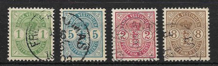 Dansk Vestindien 1900 - AFA 16/23 - Stemplet