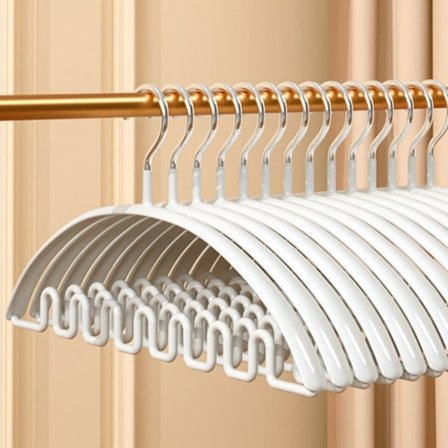 5 stk Støttebøjler Tøjtørrestativ HVID