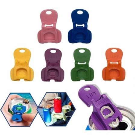 12 stk. Nem dåseåbner, plastik sodavandsdåseåbner, drikkevare dåse top lågbeskytter