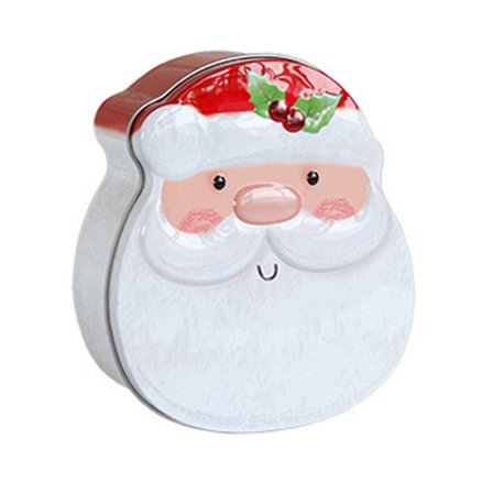 Metalæske i ældre stil, julegaveindpakning