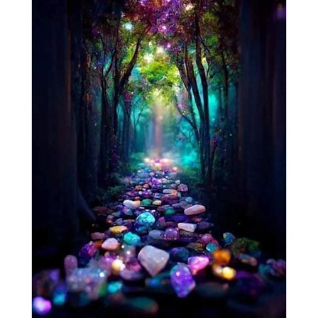 30x40cm 5D DIY Diamantmaleri Fuld, Skovlandskabs Serie