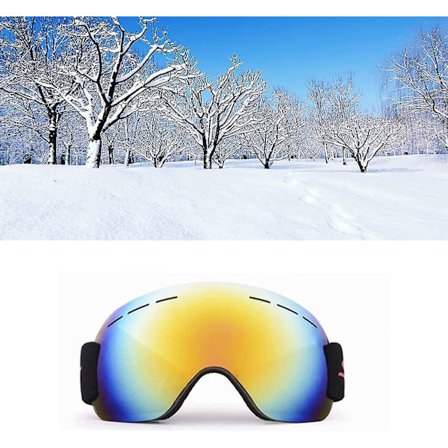 Skibriller - Vindtætte UV-beskyttelse Snebriller Fuld Revo Spejllinse Mænd Kvinder