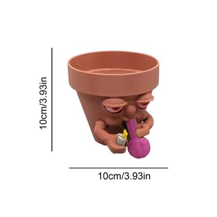 Smoking Planter Tegneserie Smoking Man Planter PINK M pink M