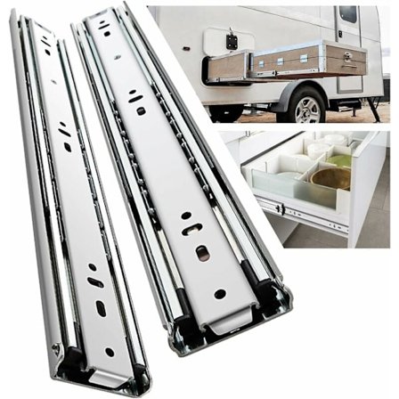 Pcs skinner til skuffer, skuffeskinne, skuffeskinne, kuglelejeskinner DIY skuffeskinne glidende bakke dæmper skuffeskinner KLB