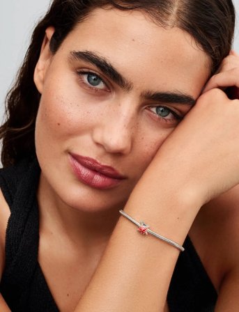 Pandora Starfish Sterling Silver Charm With Shaded Blue And Pink Enamel - Silver - ONE SIZE