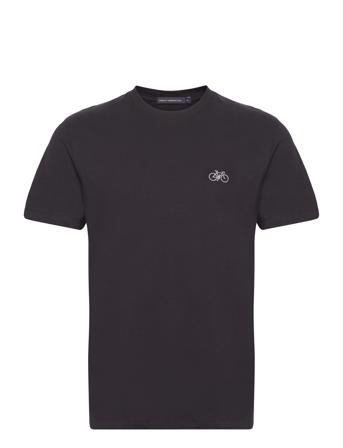 Embroidered Bike Tshirt T-shirts Short-sleeved Svart French Connection*Betinget Tilbud