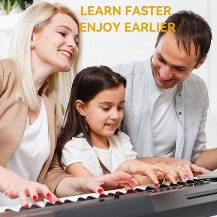 Avtagbara piano- och keyboardetiketter 61 tangenter Flerfärgad—pa