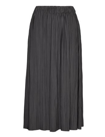 Uma Skirt 10167 Knælang Nederdel Sort Samsøe Samsøe