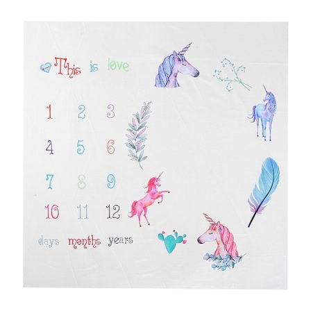 Baby Shower Present Fotografi Prop Månadstillväxt Bakgrundsduk