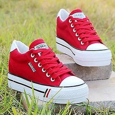 Casual Wedge- Sneakers som andas, plattformssneakers