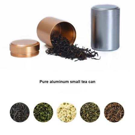 Bärbar mini teburk i aluminium örtförrådsburk tätning Luktsäker behållare Organizer förvaringskärl Rosa Coffee
