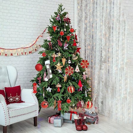 Pop Up Juletre Med Lys Julepynt Formet Hult Malt Julekule Gaveeske Sett Med Juletrær Dekorative Hengende (FMY)