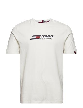 Essentials Big Logo S/S Tee T-shirt Hvid Tommy Hilfiger
