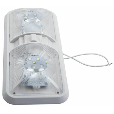 12V LED-campingvogn taklampe, båt RV innvendig belysning med bryter, 48LED 800LM campingvogn kuppel taklampe for campingvogn