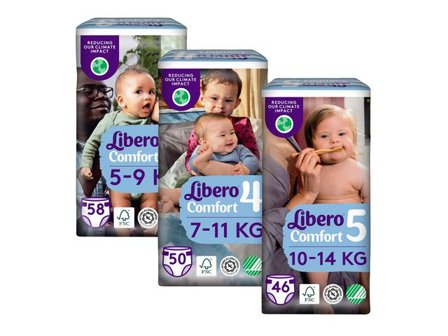 LIBERO Blöja Comfort S3 5-9kg 58/fp - Lyreco - Sjukvård och omsorg - Hygien - Barnblöjor
