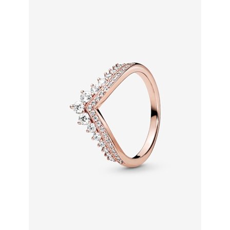 Pandora - Princess Wishbone Ring - 14k roséguldplätering
