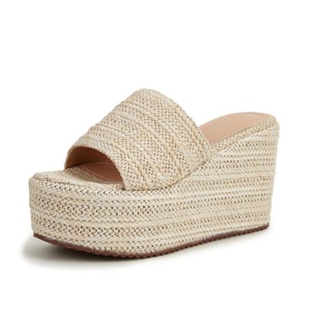 Plattform Slip on Espadrille Sandaler