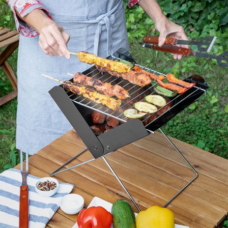 Hopfällbar Mini Kolgrill
