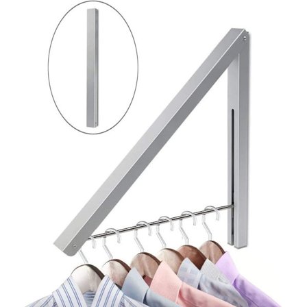 Kleskrok Foldbar veggklesstativ, aluminium klesstativ
