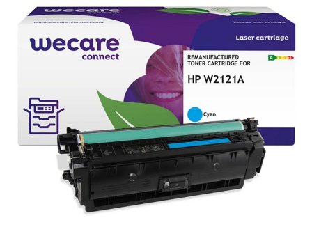 Wecare Toner HP W2121A 212A 4,5K cyan - Lyreco - Toner och bläck - Tonerkassetter - Toner WeCare