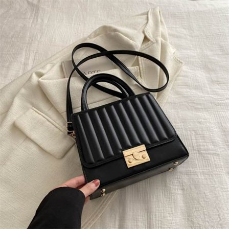 Crossbody-laukku olkalaukku MUSTA