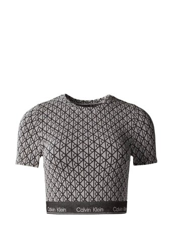Calvin Klein Short Sleeve Top - Black - L
