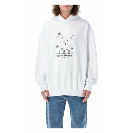 Maison Margiela Hoodies Hvid, Herre