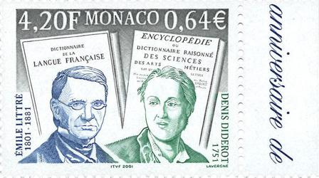 Monaco - Diderot & Littre - Postfrisk frimærke