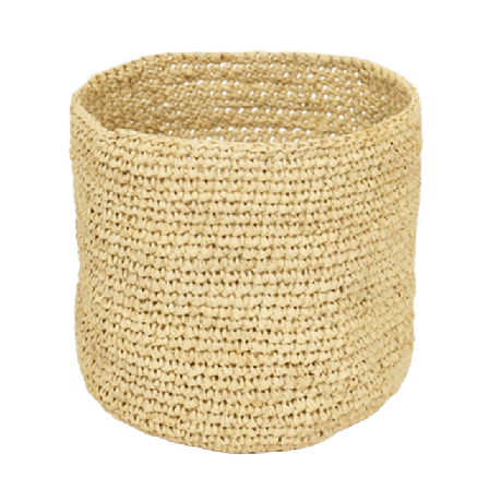 A World of Craft RAFFIA Korg S, natur Förvaring Vit ONESIZE
