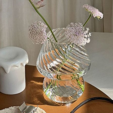 Soppvase Blomstervase TRANSPARENT