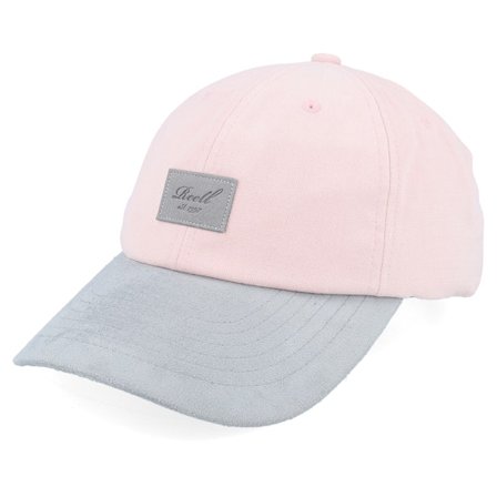 Reell - Rosa unconstructed Cappellino - Arc Suede Cap Soft Pink Dad Cap @ Hatstore