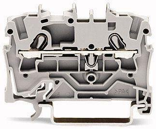 Wago Rekkeklemme 2-leder 2,5mm² Grå