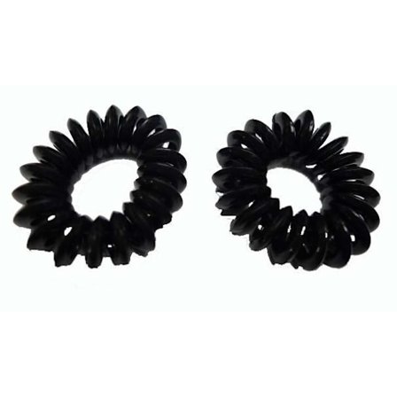 Sprialsnodd Svart 2-Pack