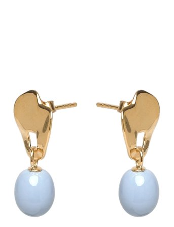 Earrings, Aida Gold Enamel Copenhagen