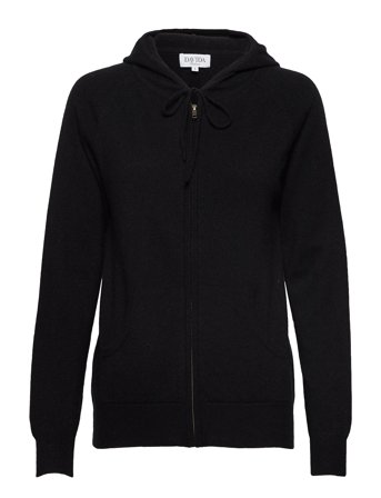 Hoodie Black Davida Cashmere