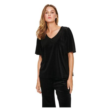 Saint Tropez RachelSZ Bluse Sort, Dame
