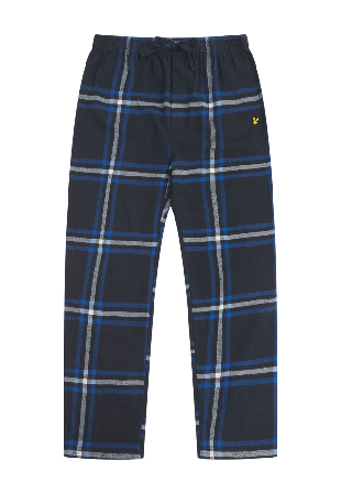 Lyle & Scott Pyjamasbyxor i flanell VINNY Pyjamas Herr Blå 128/134